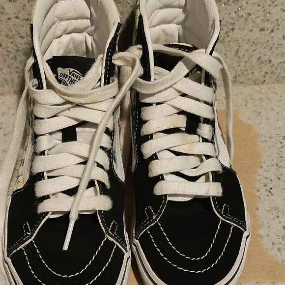 Vans High-Top Sneakers with Butterfly Print - Picture 2 of 6